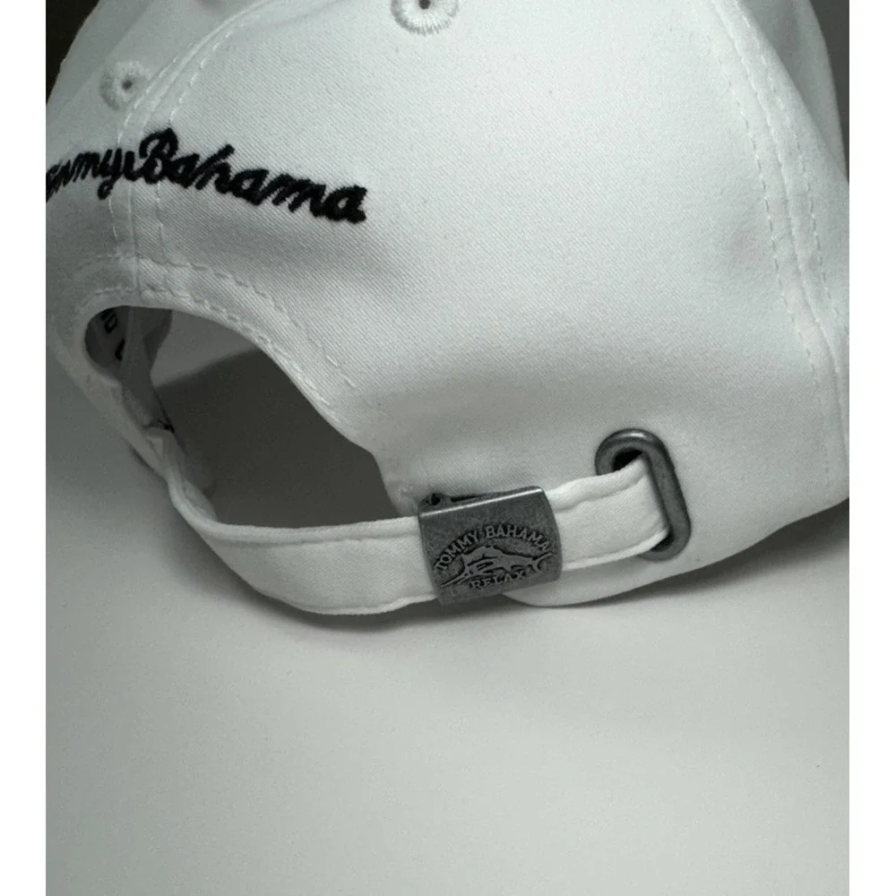 TOMMY BAHAMA "TIP YOUR CAP" MARLIN LOGO‎ BASEBALL Hat Cap White Men's *NEW* - Picture 5 of 7